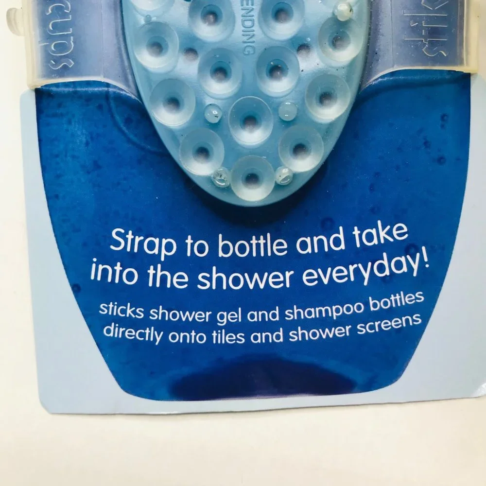Lot of 2 Stikcups Bottle Buddy Strap For Shower Gel Or Shampoo in Shower New